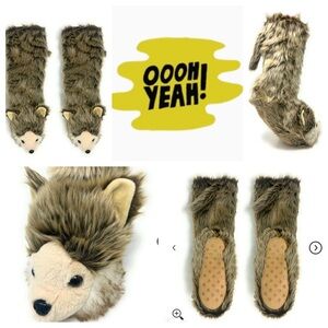 Wolf Pack Kids Slipper Socks